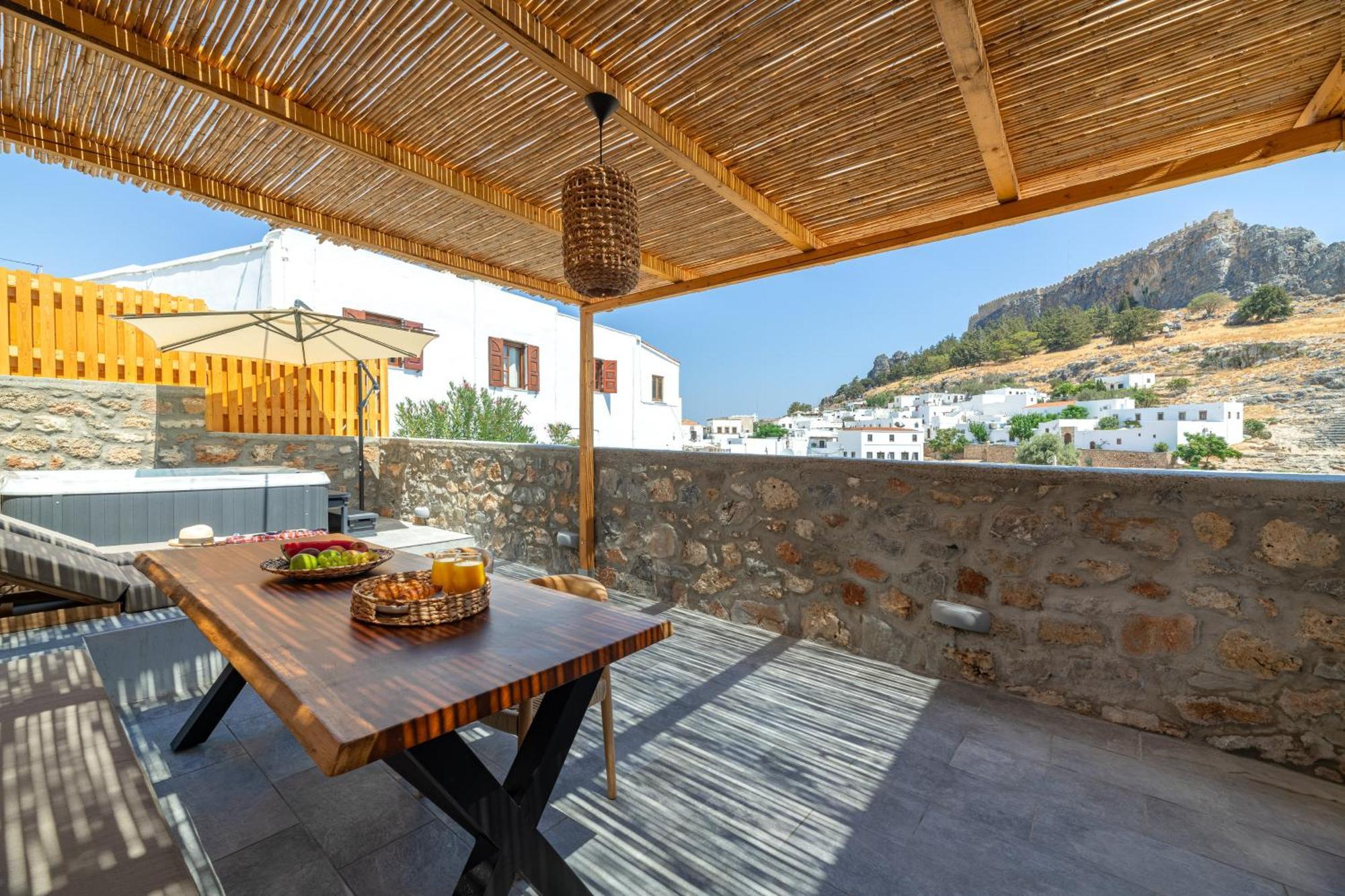 Tapanis Luxury House Villa Lindos  Exterior photo